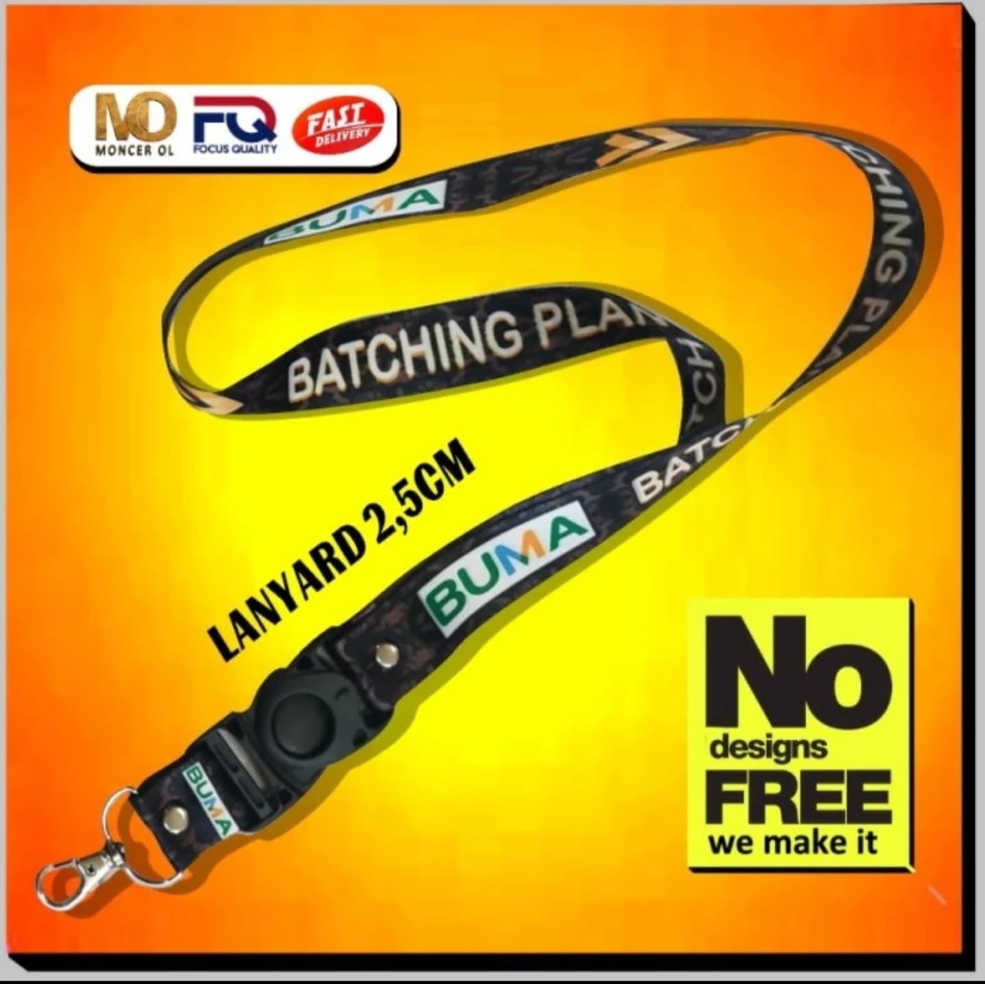 Lanyard 2,5 cm